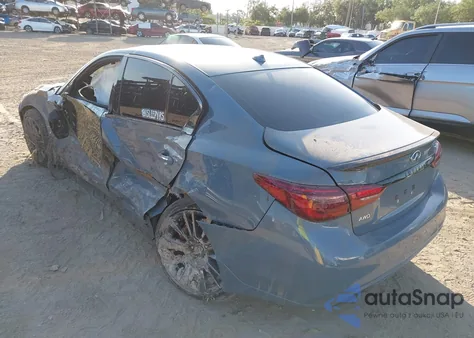 2022 Infiniti Q50 Red Sport 400 Awd z USA, uszkodzony, nr VIN JN1FV7DR9NM390225